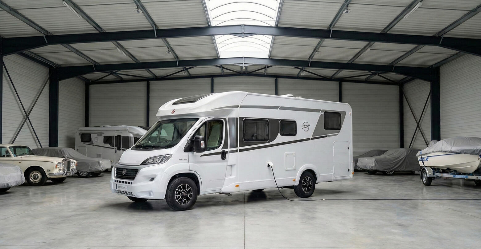 Hivernage intérieur DRAKO Stockage Hivernage intérieur sécurisé pour camping-cars, caravanes, bateaux et véhicules à Buthiers